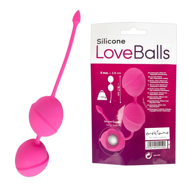 MAGIC VITAL Liebeskugeln Love Balls Silicone pink
