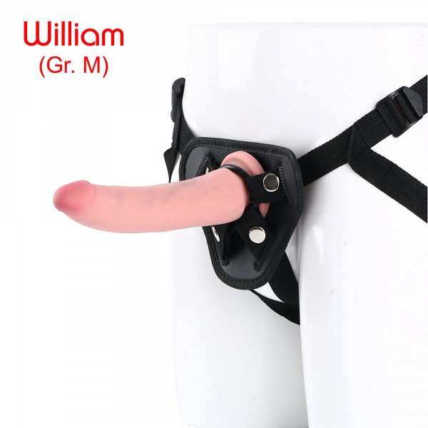 SUPERB Harness mit Realistic Cock William Gr. M