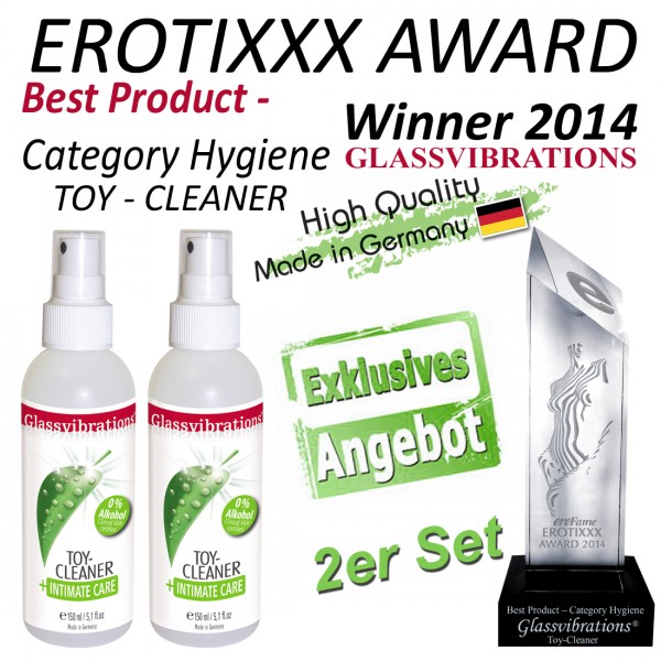 2er Set TOY-CLEANER + Intimate Care Spray 150 ml (0 % Alkohol)