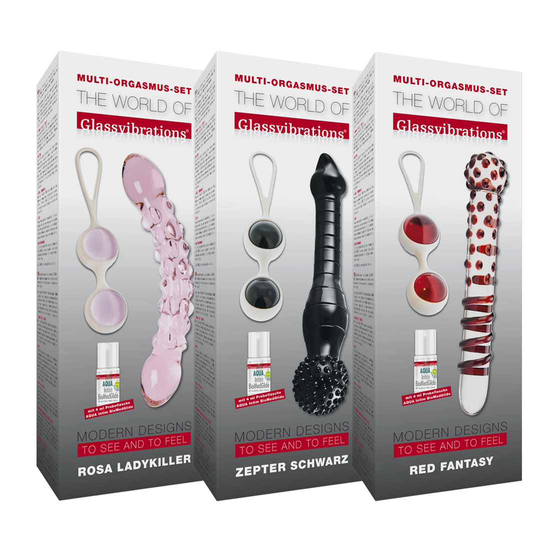 Mutli Orgasmus Set gnstig bei glassvibrations kaufen | Glasdildo,  Analdildo & weiteres Sexspielzeug bei Glassvibrations
